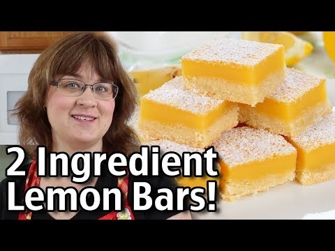 Easy 2 Ingredient Lemon Bars!