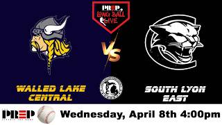 Long Ball Live || Walled Lake Central vs South Lyon East || Boy's Var. Baseball || Full Livestream