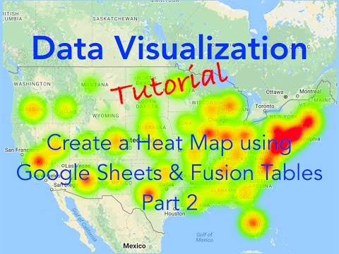 Google Sheets and Fusion Tables Heat Maps