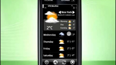 SPB Weather: weather forecasting program for Symbian