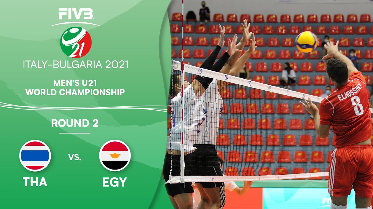 LIVE 🔴 THA vs. EGY - Round 2 | Men's U21 Volleyball World Champs 2021