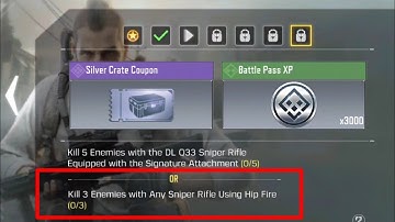 Kill 3 enemies with any sniper rifle using Hip fire