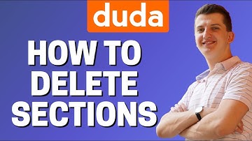 How To Delete Sections In Duda Site Editor