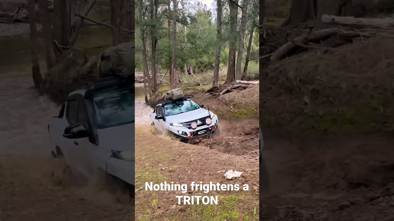 Mitsubishi TRITON CRAZY ￼river crossing climb 4x4
