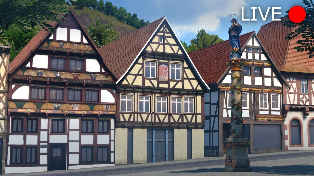 Such fancy halftimbered houses Traubenstein Stream 4 Cities