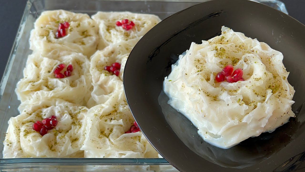 GÜLLACI BİR DE BÖYLE İRMİK KAYMAKLI ve MUZLU DENEYİN❗️GÜLLAÇ SEVMEYENLER BİLE BAYILA BAYILA YEDİ 💯👌