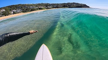 SURFING ULTRA GLASSY WAVES! (RAW POV) *DREAMY CONDITIONS*