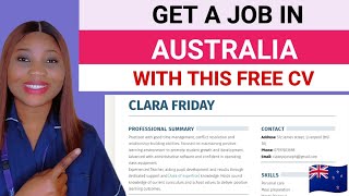 How To Write A CV or RESUME That Will Land You A Job In Australia Without Experience or Degree