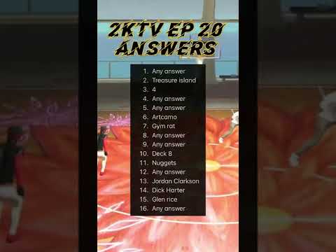NBA 2KTV EPISODE 13 ANSWERS