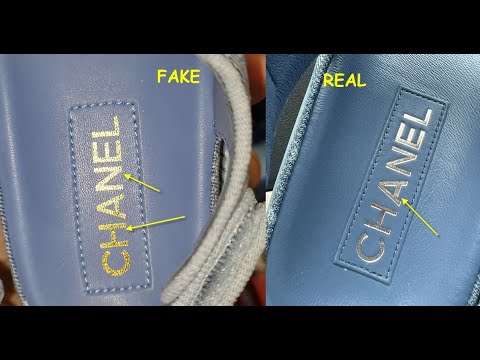 Real vs fake CHANEL sandals. How to spot counterfeit Chanel Dad footwear  slides 