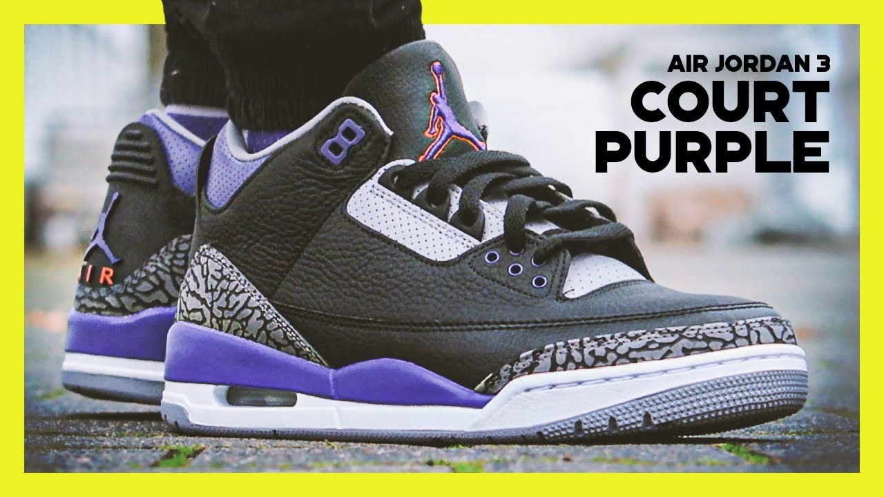 purple jordan 3