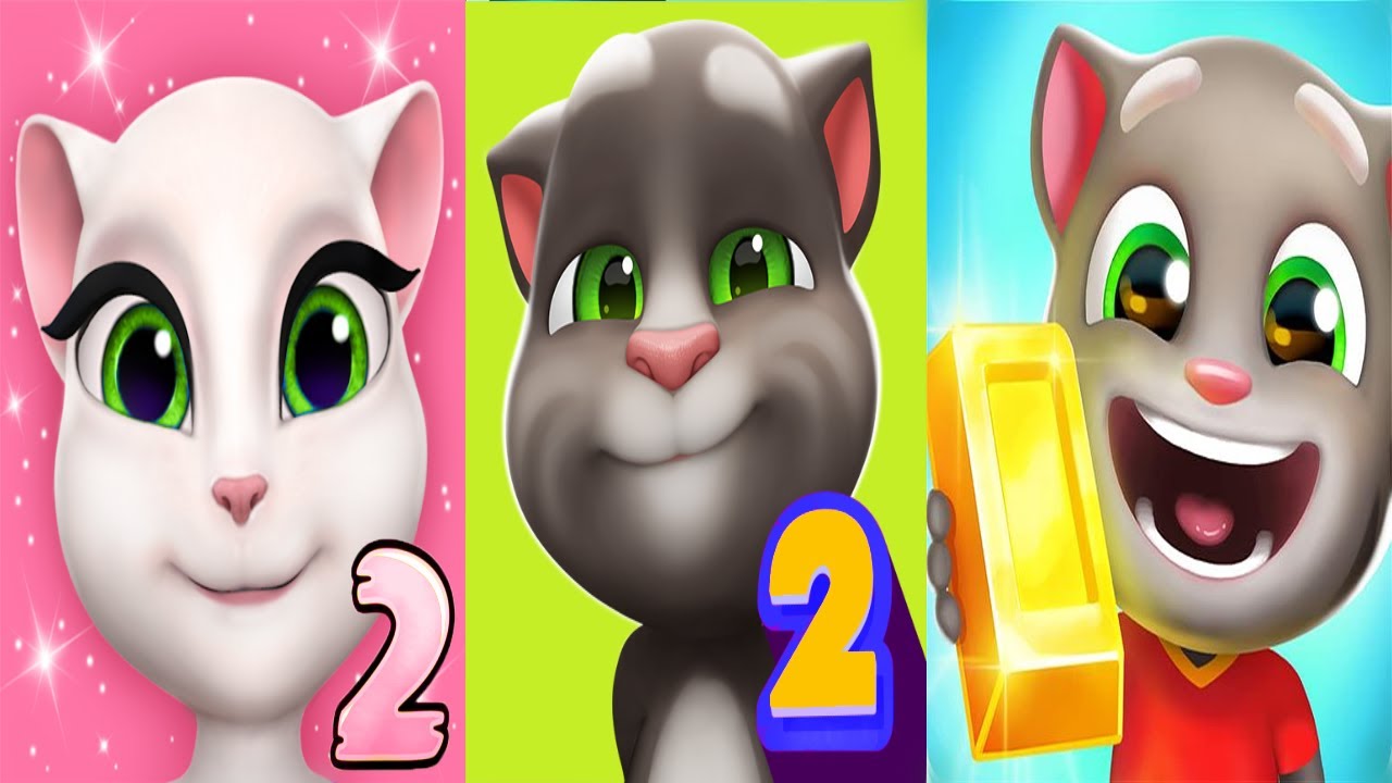 iGameBox😹My Talking Angela 2🆚 My Talking Tom 2🆚 Tom Gold Run😍Kid