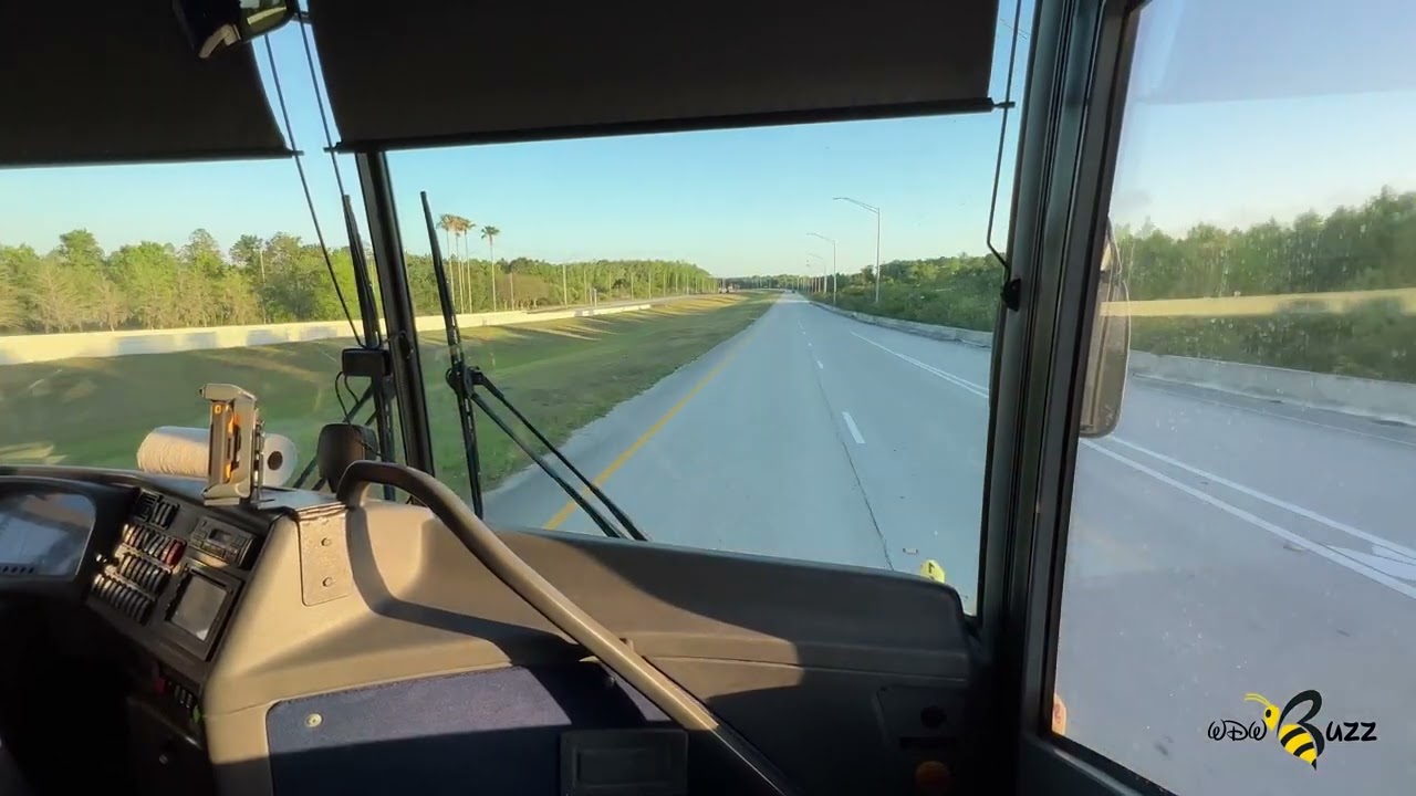 Mears Connect From Orlando International Airport to Four Disney Resorts - Front Seat - Full Ride.