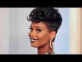 BOMB Flat Ironed and Styled Tapered Natural Hair | MissKenK