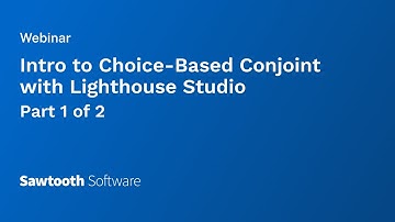 Intro to Choice-Based Conjoint with Lighthouse Studio: Part 1