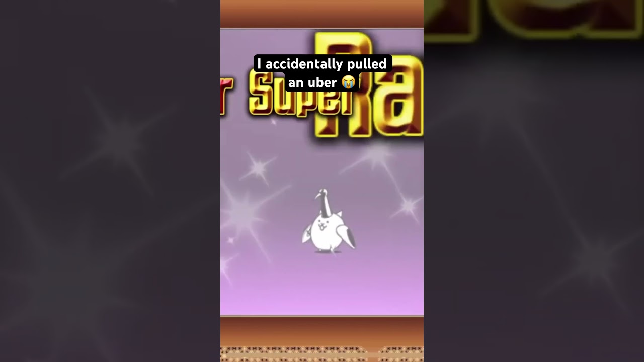 I accidentally pulled an uber rare cat in The Battle Cats!