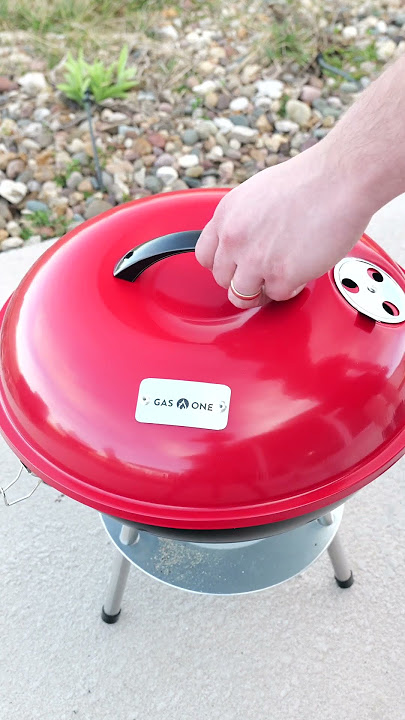 Review of the Cheapest Charcoal Grill on Amazon! Gas One 14-inch Portable BBQ #grilling #charcoal