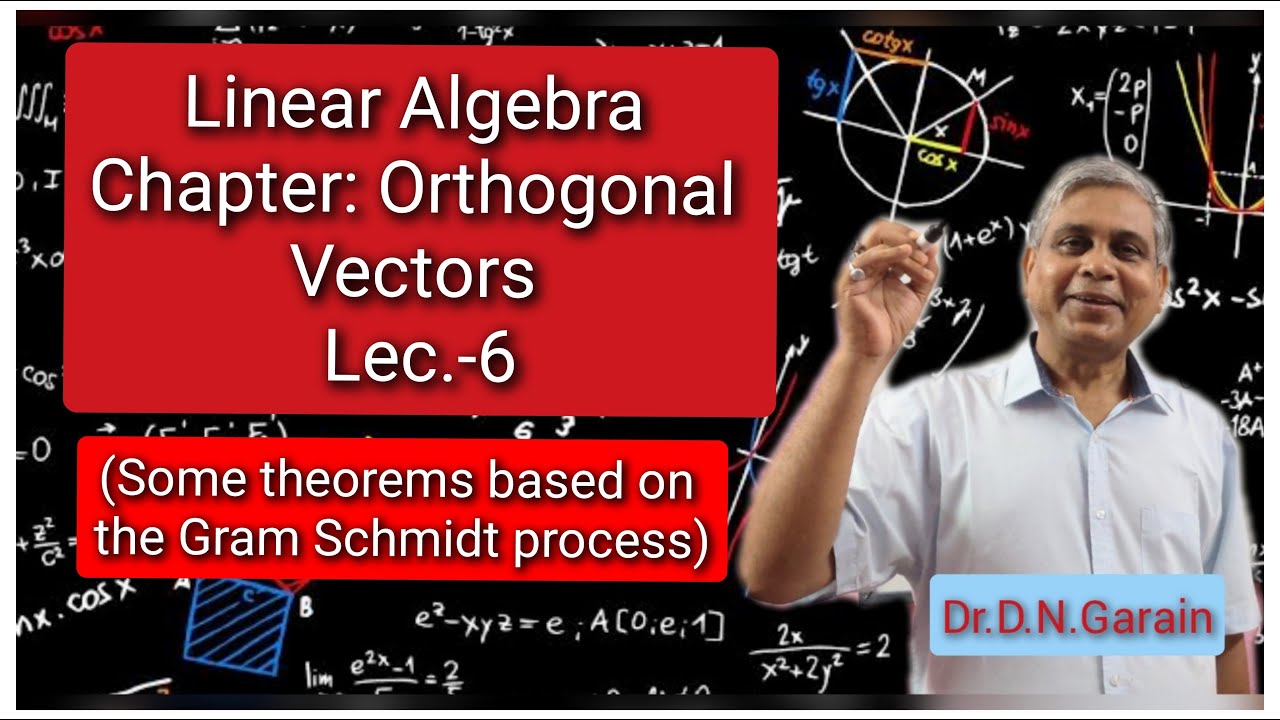 Ортогональные векторы, лекция 6 (Некоторые теоремы, основанные на процессе ортогонализации Грама-...