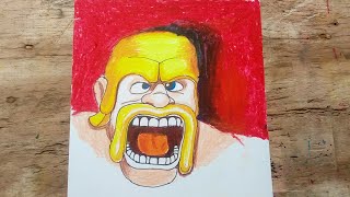 How to draw clash of clans barbarian king screenshot 3