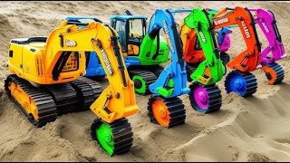 Rescue Accident Mini Tractor and Bridge Construction | Toy Car Story with Godzilla