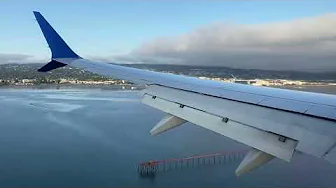 United Airlines Boeing 737 MAX 8 Landing at San Francisco (SFO) 