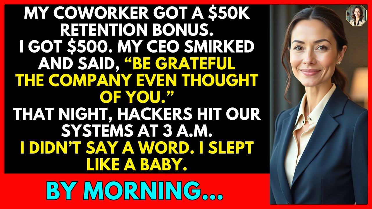 CEO Gave My Coworker $50K—But Only $500 to Me. So I Walked Out at 3 A.M.
