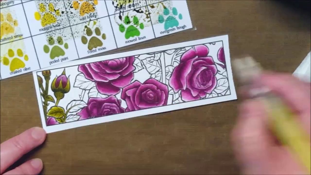 Colouring with Distress Ink - YouTube