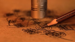 ASMR 👂🏼 Concentrate Only On The Sounds ㅣVery Close Drawing Sound with Pencil (Brain Penetrating)