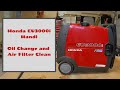 Honda EU3000i Handi Quick, easy, detailed  oil change and air filter clean