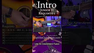 Intro - Junior H - Requinto en Guitarra con Tabs #shorts