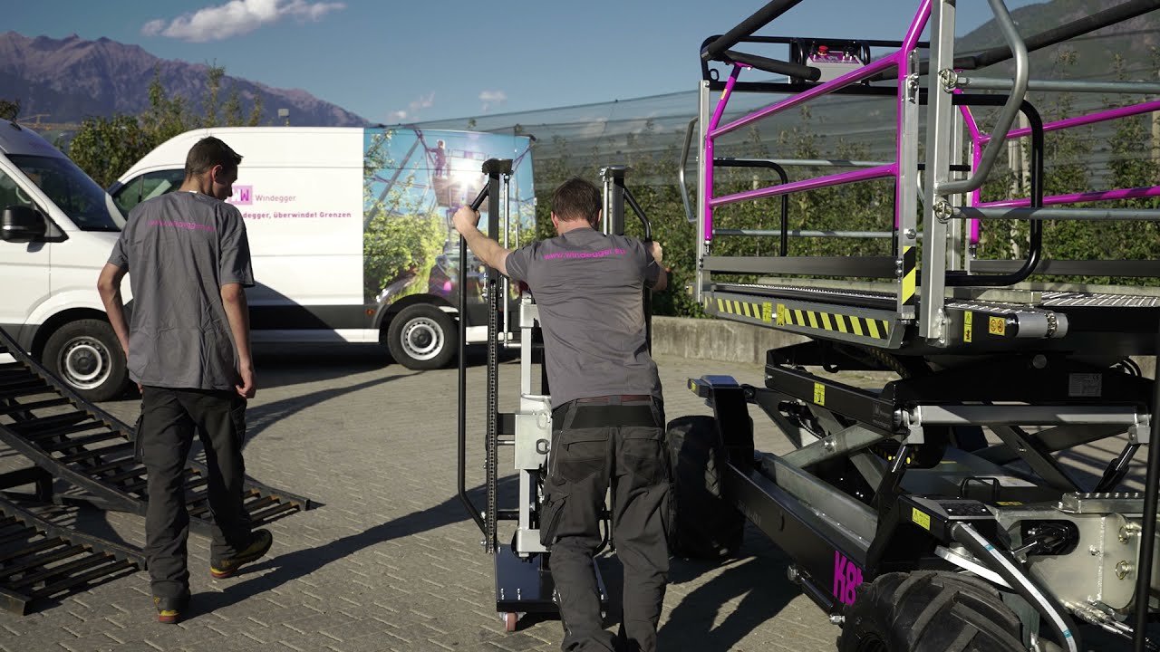 Windegger K8+ | Staplermontage | Easy stacker system assembly | montaggio sistema di accastamento