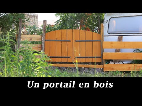 Fabrication d'un portail en bois