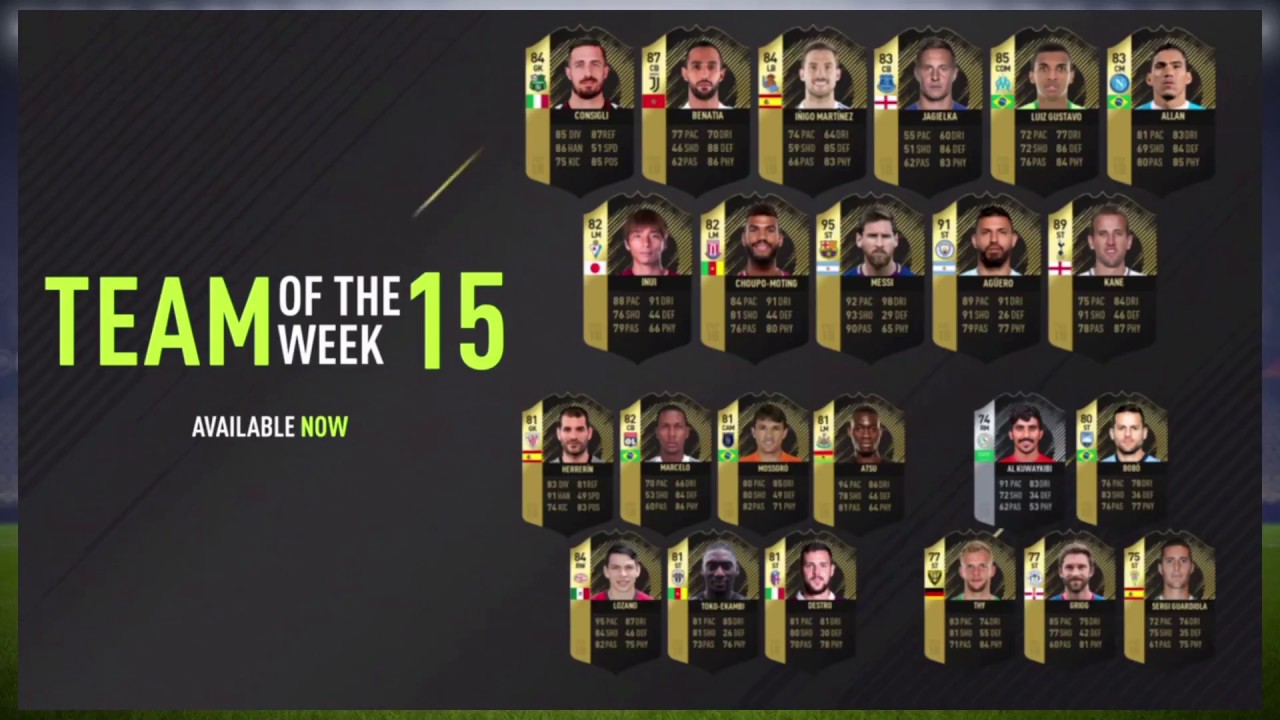 FIFA 18 - Team of The Week 15