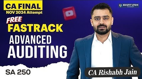 CA Final Audit Fasttrack For Nov 24 Onwards | Lecture 23 | By CA Rishabh Jain |