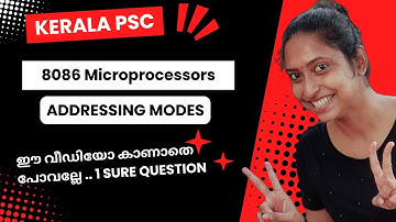 Addressing Modes in 8086 μP | Kerala PSC | Computer Organization and Architecture | Microprocessors