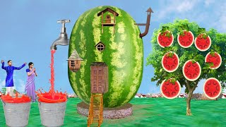 जादुई तरबूज घर Magical Watermelon House Comedy Video