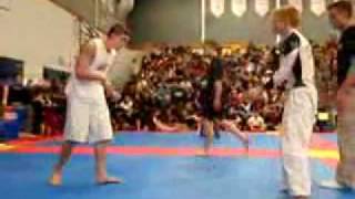 Spastic double guard jump