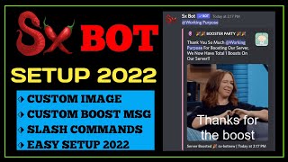 Seperate Boost Channel Discord 2022 | Server Boost Logs,Message,Etc | Sx Bot Setup