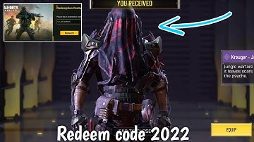 September 22 Working Today Redeem code 2022 codm  | codm Redeem code 2022 | Garena Redeem code codm