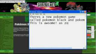 Pokemon Black and White Official Website Wallpaper and News screenshot 1