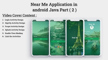 Near Me | Design and link Splash, Login, Signup and Forget Activity in Android Java Part(2)