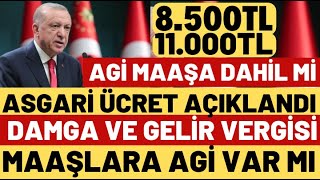 Asgari̇ Ücret 2023 Açiklandi Agi̇ Ve Net Ücret Damga Ve Geli̇r Vergi̇si̇ Var Mi Ne Kadar Oldu Ocak Zammi