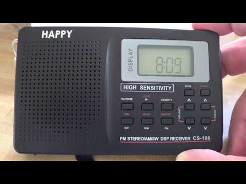 New Receiver Happy CS106 AM FM SW DSP portable receiver received today
