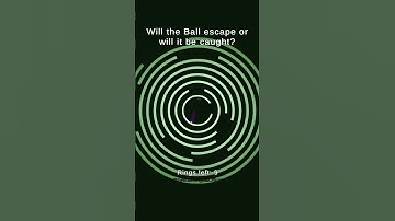 Can the ball escape before it gets caught? #ballescape #digitalart #satisfying #games #coding #asmr