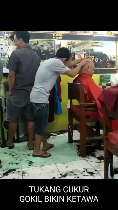 Tukang Cukur Gokil yang lihat pasti gak bisa nahan Tawa 😀😀 #short