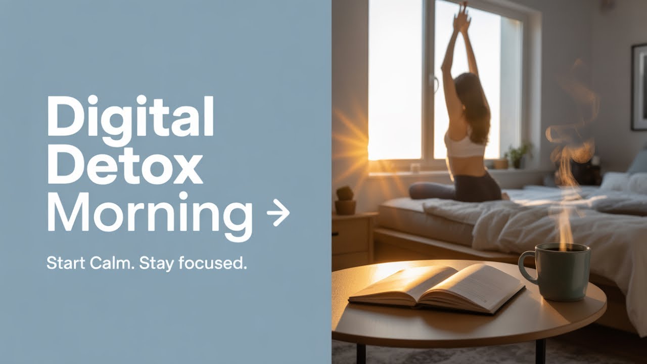 Morning Digital Detox Routine 🔥 | Start Your Day Like a Calm Pro!