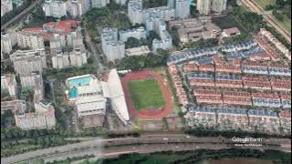 Choa Chu Kang Stadium | Warriors FC | Google Earth 360° Rotation