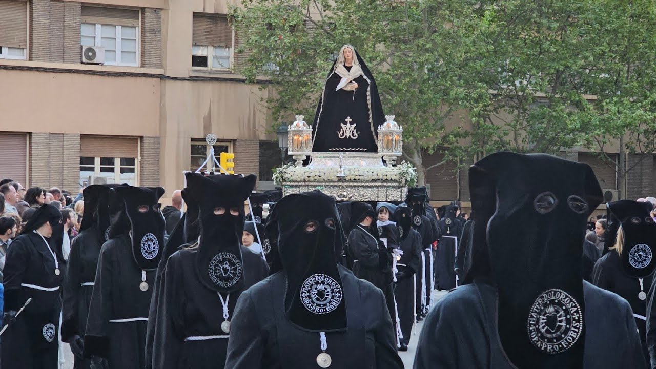 EN DIRECTO DOLOROSA SEMANA SANTA ZARAGOZA 2025 LUNES SANTO