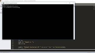 C++ Program To Calculate Factorial Of A Number Using For Loop