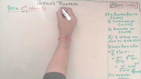 Taylor theorems | Advance engineering mathematics | Calculus |  series expansion